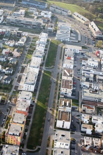 Luftbild Petrisberg Magistrale Ende März 2014